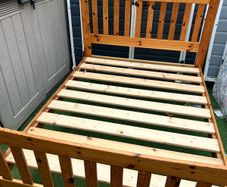 Lovely Sturdy 4Ft 6 Double Wooden Bed Frame - Can Deliver