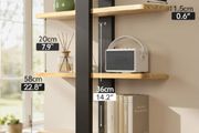 Floating Shelves for Wall Mounted Shelving Unit All Pine Wood 50CM 3 Tier Large Shelf for Bedroom Living Room Office Bathroom Home Decoration Storage Plant Photo Display
