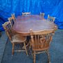 Pine Table with 7 Chairs Image 8