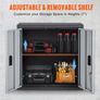 Wall Mounted Garage Storage Cabinet Lockable Metal Tool Cupboard with Adjustable Shelf 66 x 30.5 x 66cm Image 4