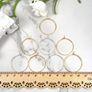 200pcs Wine Glass Charm Rings Silver Tone and Golden Earring Beading Hoop 25mm for Craft Making Party Favor (FREE POSTAGE) Image 4
