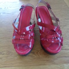 Ladies "Clarks" Patent Sandels for Sale