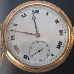 Swiss Avis Pocket Watch - 10kt Gold Filled Hunter Case -1950s