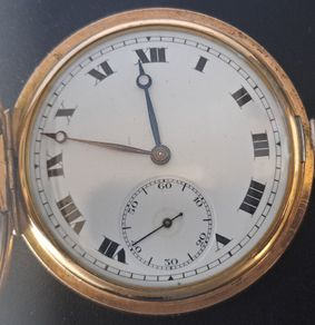 Swiss Avis Pocket Watch - 10kt Gold Filled Hunter Case -1950s