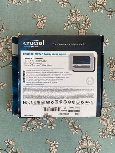 Crucial Mx500 250gb Ssd 2.5" Sata