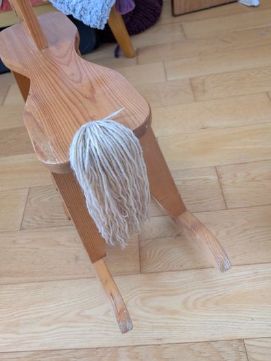 Wooden rocking horse