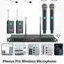 Phenyx Pro put-5000 Wireless Microphone System, 4-Channel UHF Wireless Mic Set Image 3