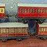 Hornby Meccano tin plate model train carriages Image 6