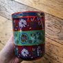 Dark Out Large decorative soya candle NEW folk flowers Image 3
