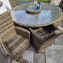 rattan garden set - 6 seater Image 4