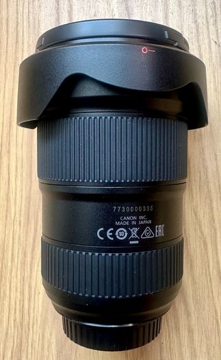 Canon EF 16-35mm Len's, f2.8L iii with a Canon 82mm UV Filter