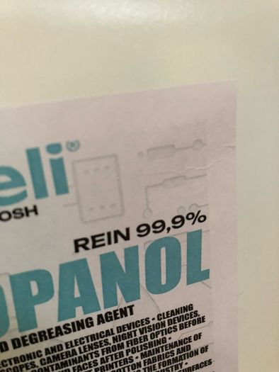 5L IPA ISOPROPYL 99.9% Cleaning Agent Electronics DYI