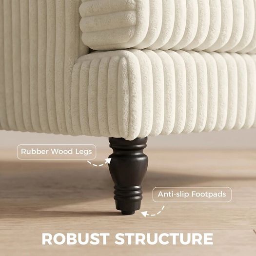 Single Sofa Armchair Cream