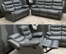 SALE OFFER!! 3+2 Roma Leather Recliner Sofa