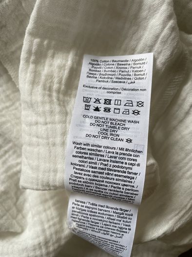 Vero Moda white long sleep top size 18 - new
