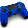 PlayStation 4 Later C-Chassis Model in Black with Blue Controller Image 9