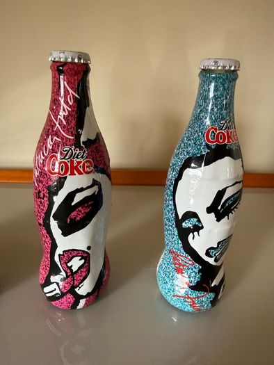 Rare unopened Patricia Field Diet Coke bottles