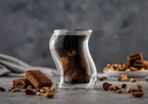 JoyJolt Pivot Double Wall Insulated 220ml Coffee Glasses - Set of 2