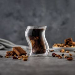 JoyJolt Pivot Double Wall Insulated 220ml Coffee Glasses - Set of 2
