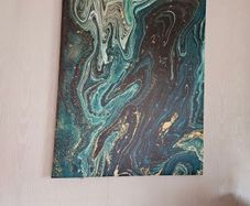 set of three green prints