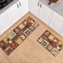 2 Pcs Non-slip Kitchen Mats and Rugs Washable Rubber Backing Doormat Runner Microfiber Rug Set (MULTIPLE DESIGNS, SEE PHOTOS) Image 8