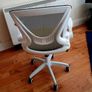 Mesh Office Chair with Yellow Seat Image 3