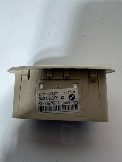 BMW 3 Series E92 E93 rear centre console Door Entrance light Creme beige 6976724 a1l2b521s
