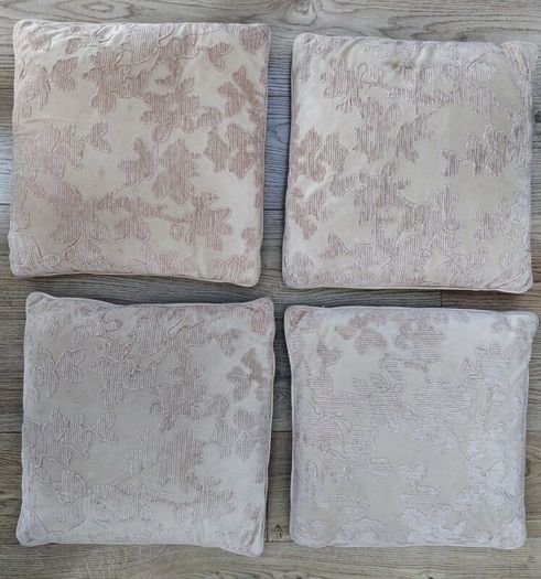 4 beidge sofa cushions