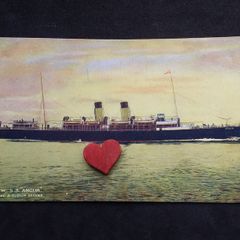 L and N. W. , S.S. Anglia , Holyhead and Dublin Service , Postcard - 1900s