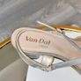Brand-new Van Dal Libby Silver Leather Low Block Heel Slingback Peep-toe Sandal Size: UK 4 / EU 37 Image 4