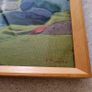 Vintage textile/tweed framed art scene Image 2