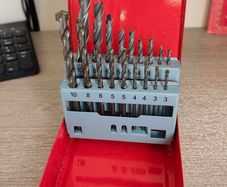 Wood And Masonry Drill Bit Set Profi 18 Piece Metal Case