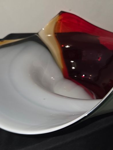 Large Art Glass Bowl - Hand Blown