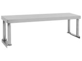 Work Table Overshelf 120x30x35 cm Stainless Steel