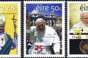 2003 Ireland 25th Anniversary of the Election of Pope John Paul II Commemorative Stamp Set Mint Never Hinged (MNH)