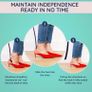Shoe Horn, Extra Long Handled Navy Plastic Shoe Horn for Taking Boots on and off with Comfort Grip, Long Shoe horn for Men, Women Image 4