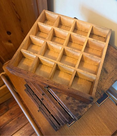 Antique petit watch makers workshop drawers c1890
