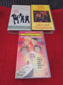Thin Lizzy/Westlife/Coronation Street, VHS CASSETTE TAPES