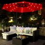 Parasol with LED solar lighting Image 3