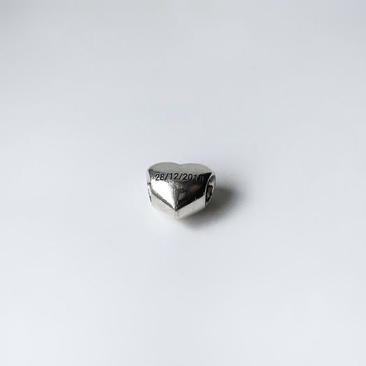 Sterling Silver Pandora Heart Charm