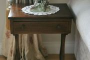A Victorian mahogany side table.