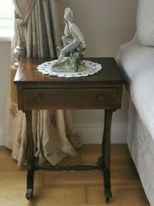 A Victorian mahogany side table.