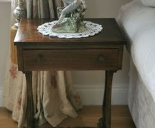 A Victorian mahogany side table.