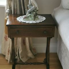 A Victorian mahogany side table.