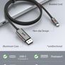 uni USB C to DisplayPort Cable (4K@60Hz, 2K@165Hz), Sturdy Aluminum USB Type C Thunderbolt 3/4 to DP Cable Compatible for iPhone 15 Pro Max, MacBook Pro/Air, iPad Pro, iMac, XPS, S23 etc. 1.8m. Image 2