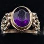 sterling silver amethyst ring Image 2