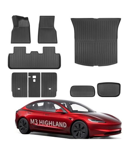 Tesla Model 3 Full Car Mats (Highlander)