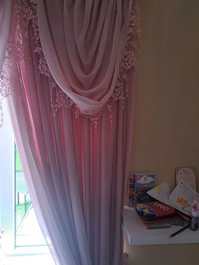 Stunning Princess curtains with tie backs