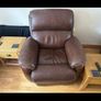 3 piece leather recliner sofa Image 2