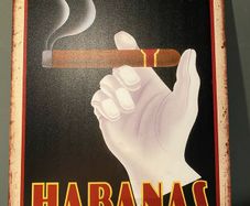 Havana Cigars Tin Metal sign